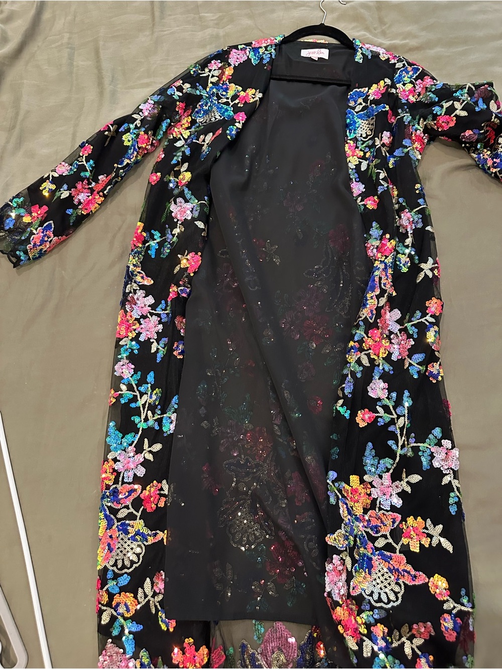 Jess Lea - Sequin Floral Mesh Dusters- Multicolor BUNDLE